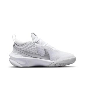 کفش زنانه نایک مدل Nike Team Hustle D10 'White Metallic Silver' CW6735-100